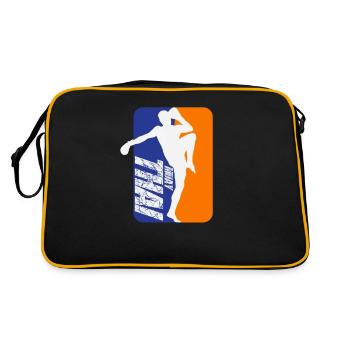 Muay Thai hobby sport cool - Sac Retro - noir/or - Dos