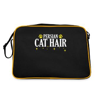 Persian Cat Hair Domestic Cat - Retro Bag - black/gold - Back