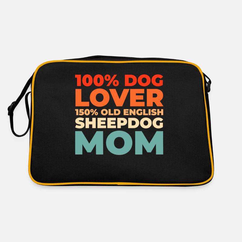 Old English Shepherd Bobtail Retro Bag