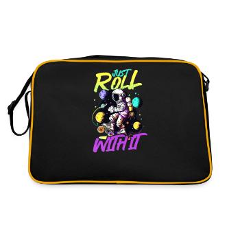 Roller Derby Roll With It Astronaut - Retro Bag - black/gold - Back