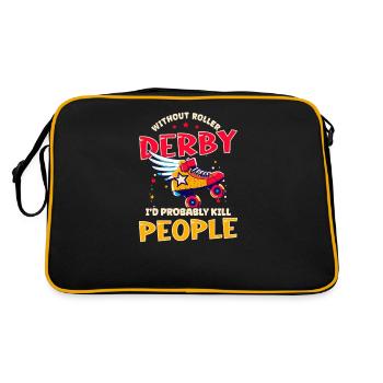 Roller Derby Without Roller Derby People - Retro Bag - black/gold - Back