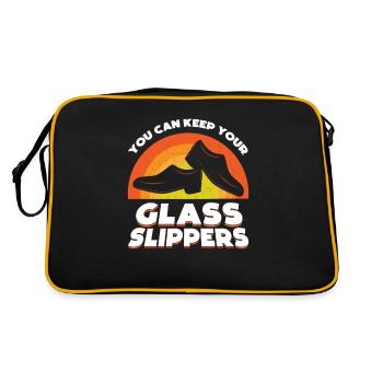 Sie Können Ihre Glaspantoffeln Behalten - Retro Tasche - Schwarz/Gold - Hinten