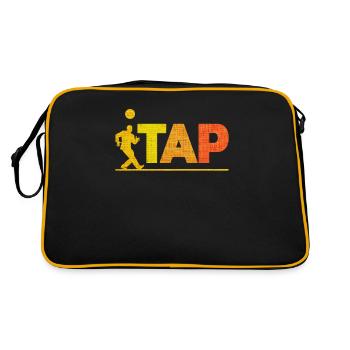 Tanzen Aktivität Workout Körper Wrapper Irischer - Retro Tasche - Schwarz/Gold - Hinten