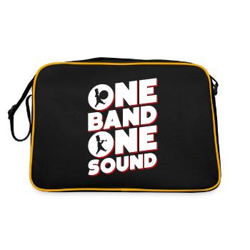 Eine Band Ein Sound - Retro Tasche - Schwarz/Gold - Hinten