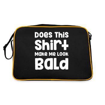 Does this shirt make me look bald? Hairdresser - Retro Bag - black/gold - Back