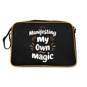 Manifesting My Own Magic Motivation - Retro Bag - black/gold - Back