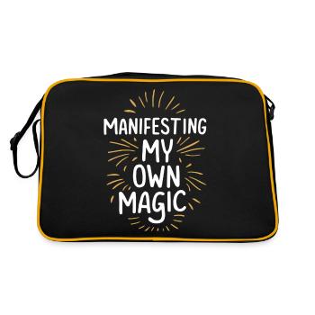 Manifestez votre propre magie - Sac Retro - noir/or - Dos