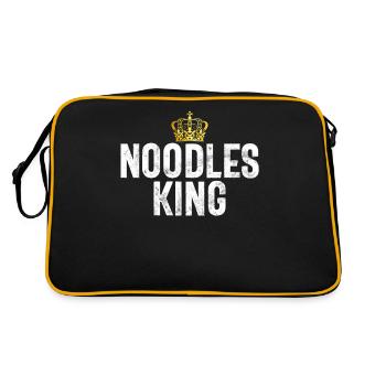 Noodle Lover Gifts - Retro Bag - black/gold - Back