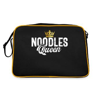 Noodle Lover Gifts - Retro Bag - black/gold - Back