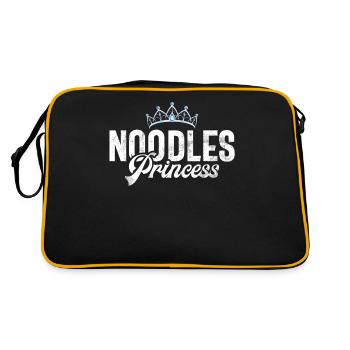 Noodle Lover Gifts - Retro Bag - black/gold - Back