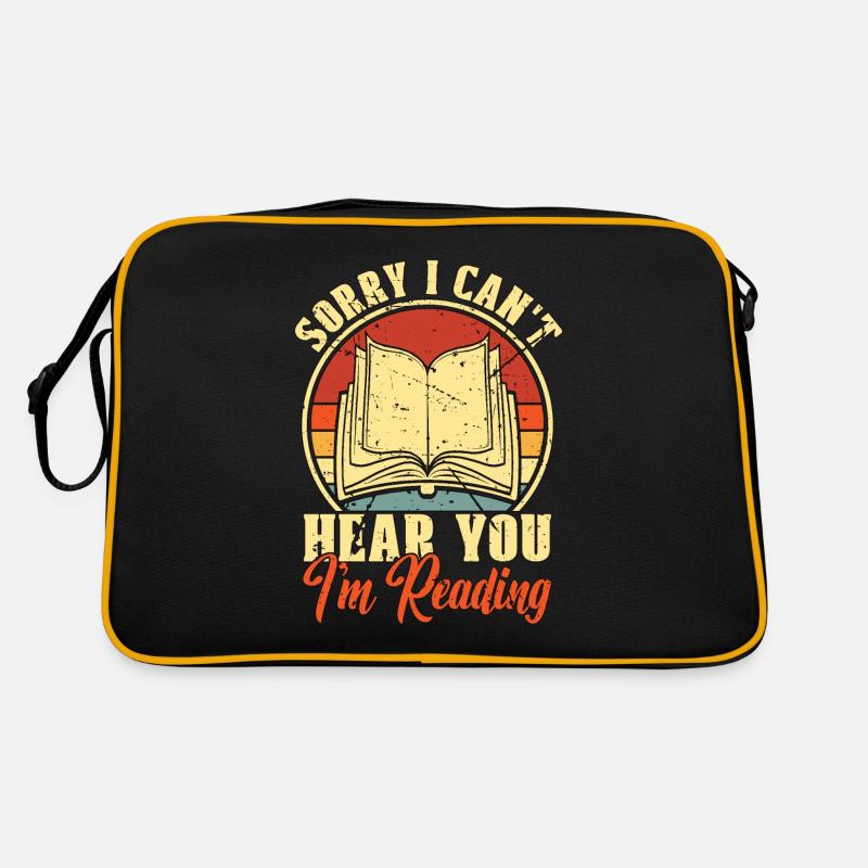 Lecture Désolé je ne t’entends pas je lis livresque Sac Retro