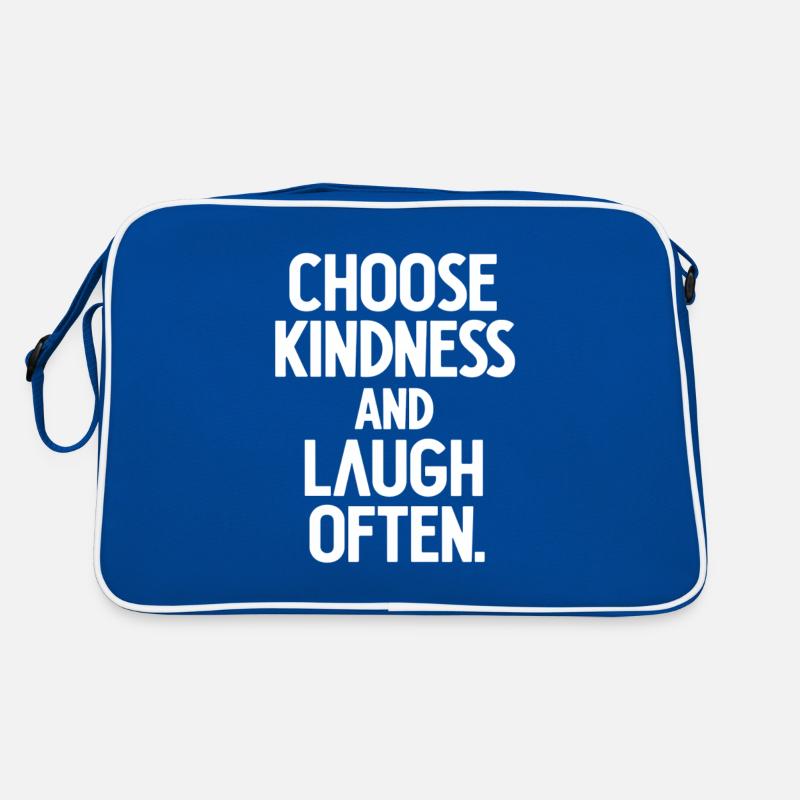 Choose Kindness And Laugh Often Motivation Retro Tasche