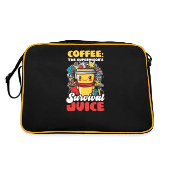 Supervisor Coffee: The Supervisor's Survival Juice - Retro Bag - black/gold - Back