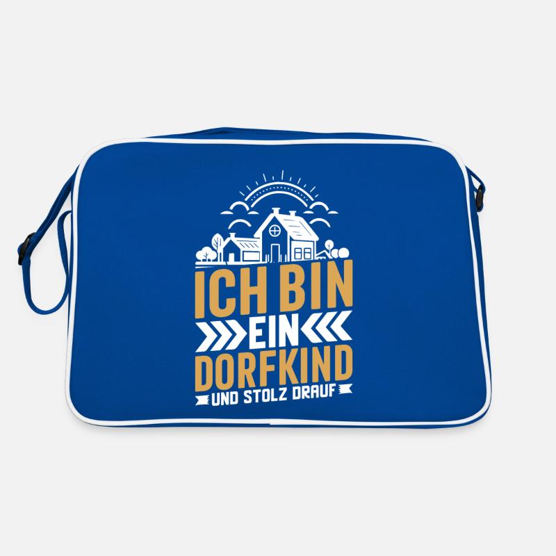 Ich Bin Das Dorfkind Retro Tasche