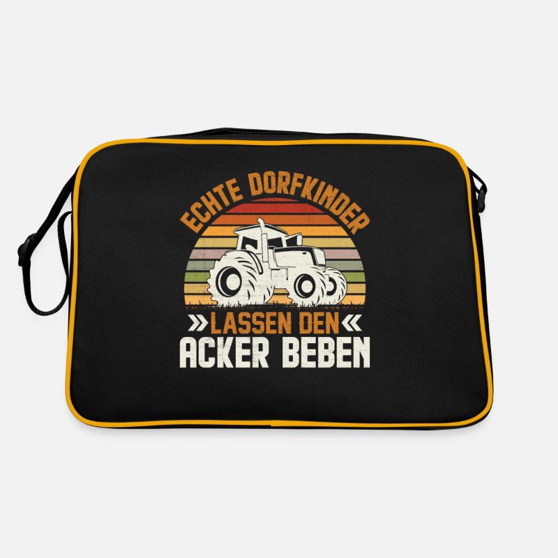Landwirt Dorfkind Traktor Retro Tasche