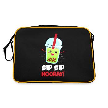 Sip Sip Hooray - Retro Bag - black/gold - Back