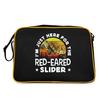 Red-eared turtle lovers - Retro Bag - black/gold - Back