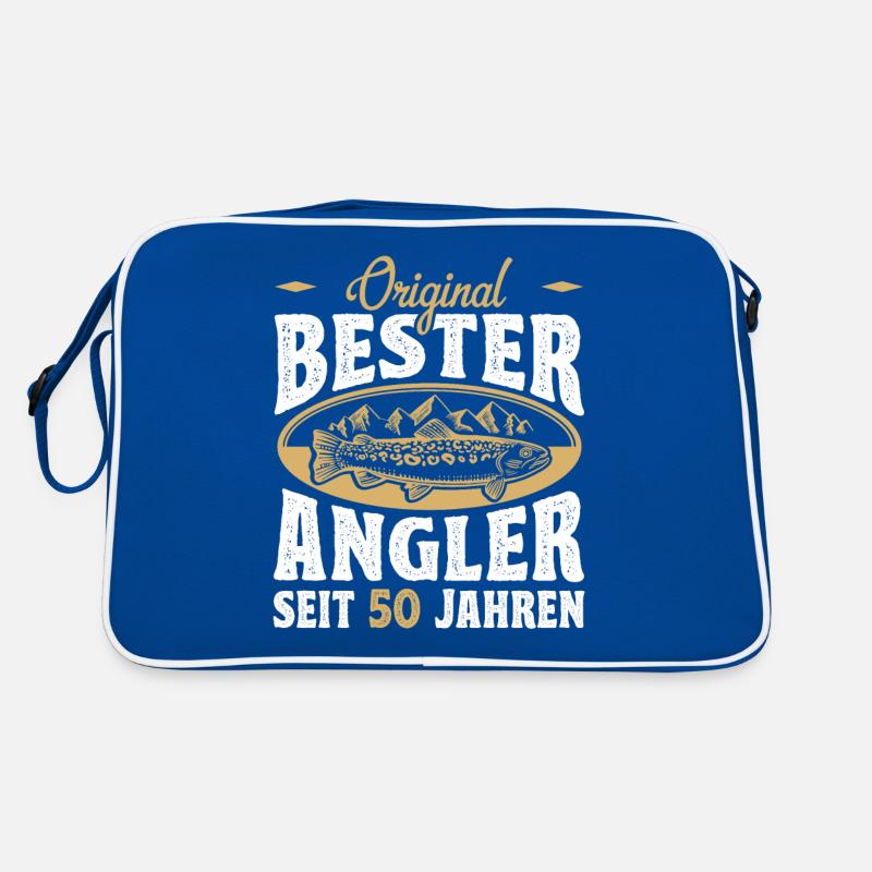 Drôle de pêcheur à la ligne hobby pêcheur idée cadeau pour 50. Sac Retro