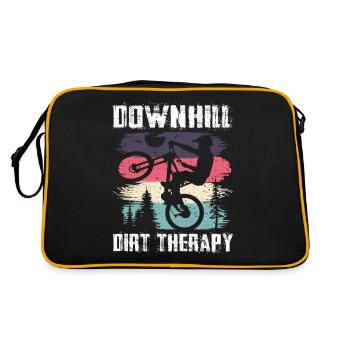 Downhill Dirt Therapy Downhill Mountain Bike - Retro Bag - black/gold - Back