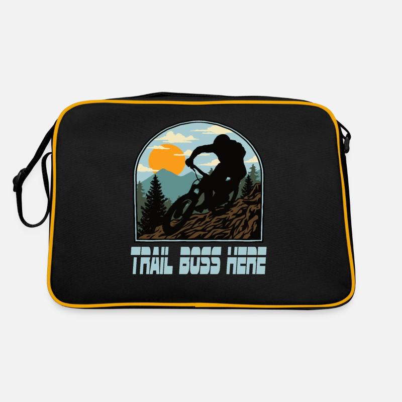 Downhill Mountainbike Mtb Mountainbiker Biking Retro Tasche