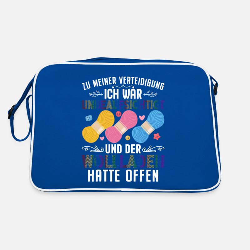 Hobby Stricken Häkeln Mutter Mama Oma Geschenk Retro Tasche