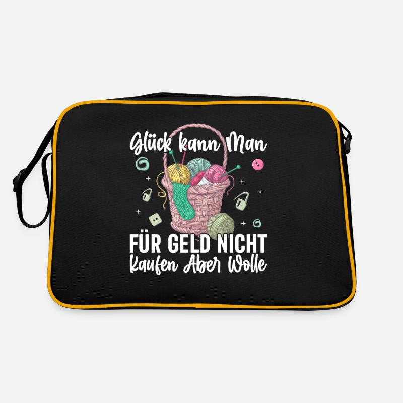 Strickerinnen Handarbeit Häkeln Nähen Stricken Retro Tasche