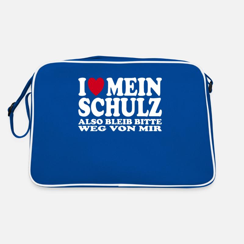 Ich liebe mein Schulz Spruch Geschenkidee Retro Tasche