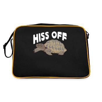 Red-eared turtle lovers - Retro Bag - black/gold - Back
