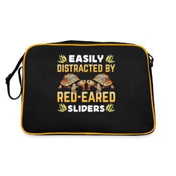 Red-eared turtle lovers - Retro Bag - black/gold - Back
