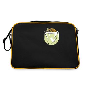 Red-eared turtle lovers - Retro Bag - black/gold - Back