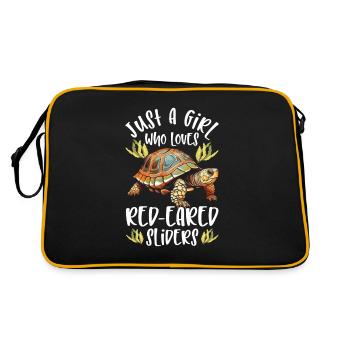 Red-eared turtle lovers - Retro Bag - black/gold - Back