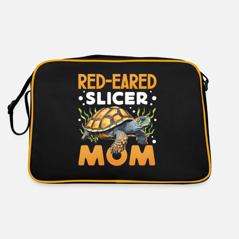 Red-eared turtle lovers Retro Bag