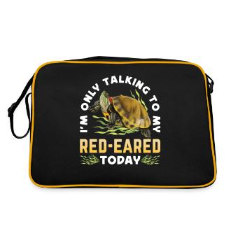 Red-eared turtle lovers - Retro Bag - black/gold - Back