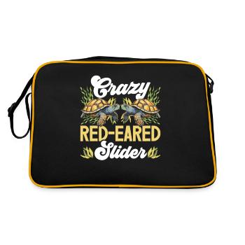 Red-eared turtle lovers - Retro Bag - black/gold - Back
