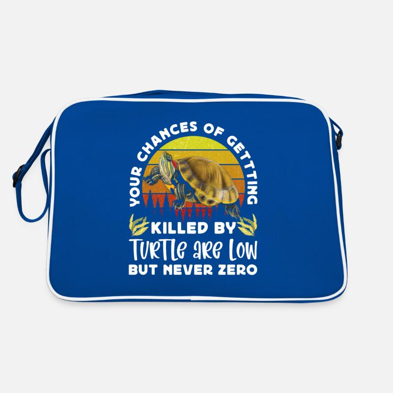 Red-eared turtle lovers Retro Bag