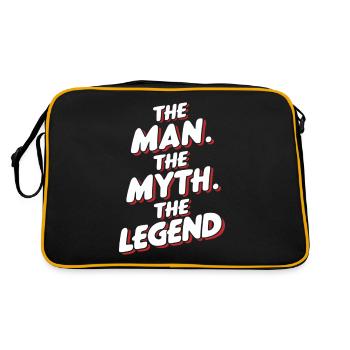 L’homme, le mythe, la légende - Sac Retro - noir/or - Dos