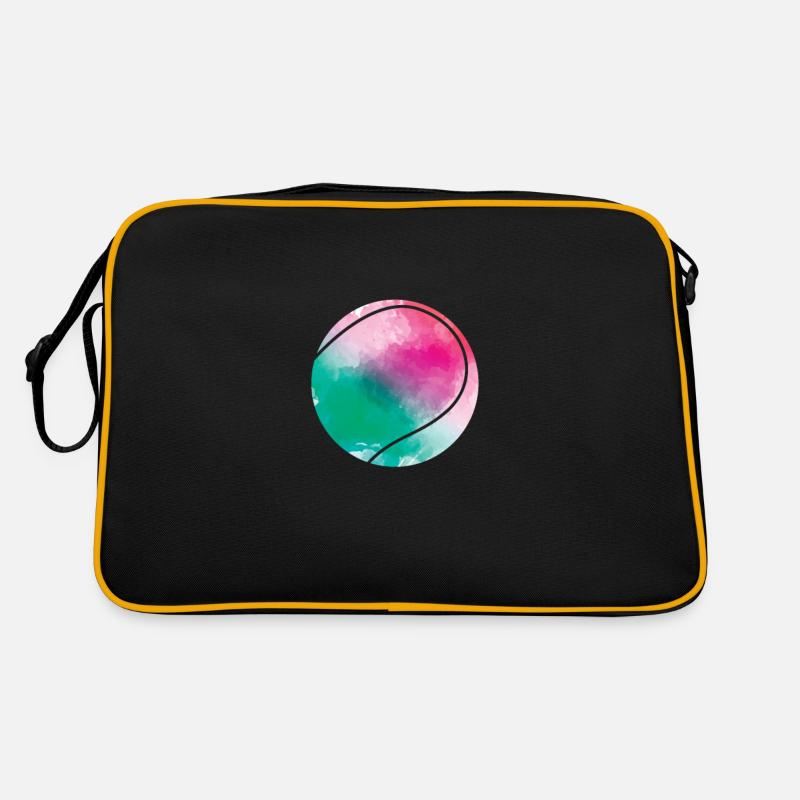 Balle colorée de tennis Sac Retro