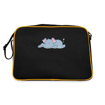 éléphant endormi - Sac Retro - noir/or - Dos