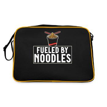 Noodle Lover Gifts - Retro Bag - black/gold - Back
