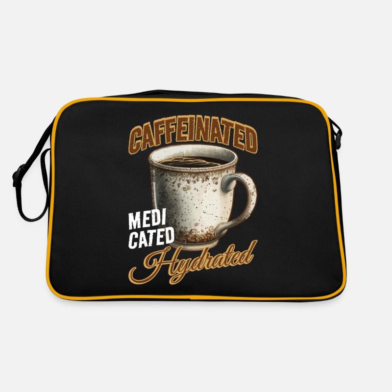 Caffeinated Medicated Hydrated 2 Retro Tasche