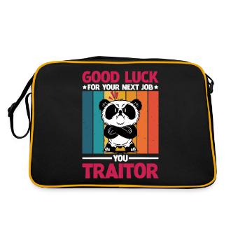 Bonne chance pour votre prochain emploi You Traitor 2 - Sac Retro - noir/or - Dos