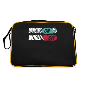 Dancing Dancers Dancing On World Off - Retro Bag - black/gold - Back