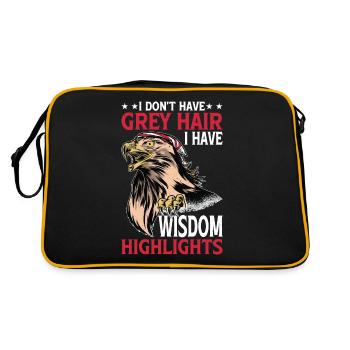 Je n’ai pas de cheveux gris J’ai des mèches de sagesse 3 - Sac Retro - noir/or - Dos