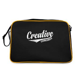 Creative Commander - Retro Bag - black/gold - Back