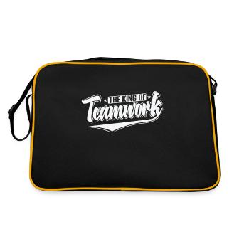 Le roi du travail d’équipe - Sac Retro - noir/or - Dos