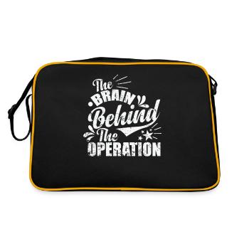 The Brain Behind the Operation - Retro Bag - black/gold - Back