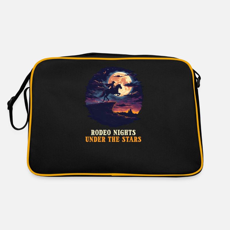 Western Rodeo Rodeo-Nächte unter den Sternen Retro Tasche