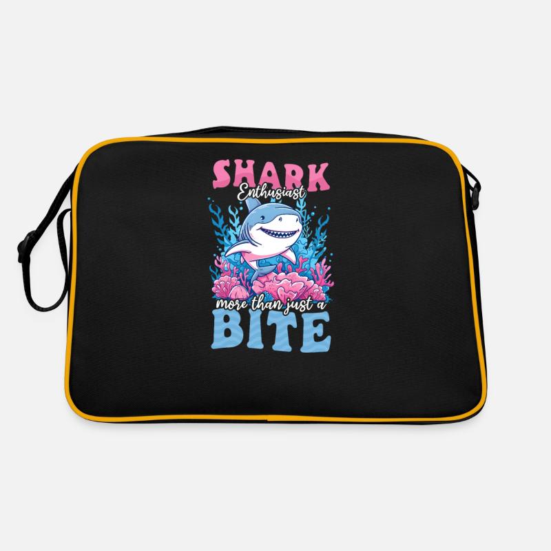 Biologist Shark Lover Enthusiast: More Than A Bite Retro Bag
