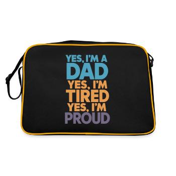 Ja, Ich Bin Ein Stolzer Vater - Sac Retro - noir/or - Dos