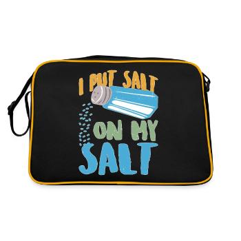Je mets du sel sur mon sel 12 - Sac Retro - noir/or - Dos